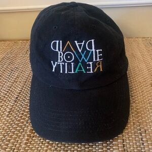 David Bowie Hat Reality Tour Black Adjustable Mirror Image